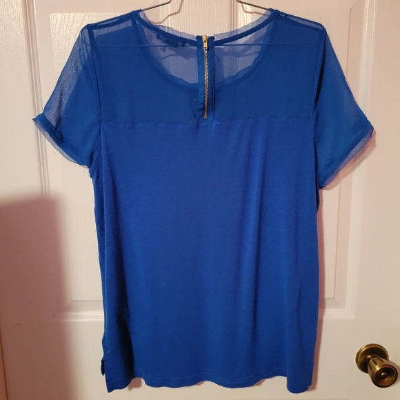 H&M partially chiffon shirt - Picture 5 of 7